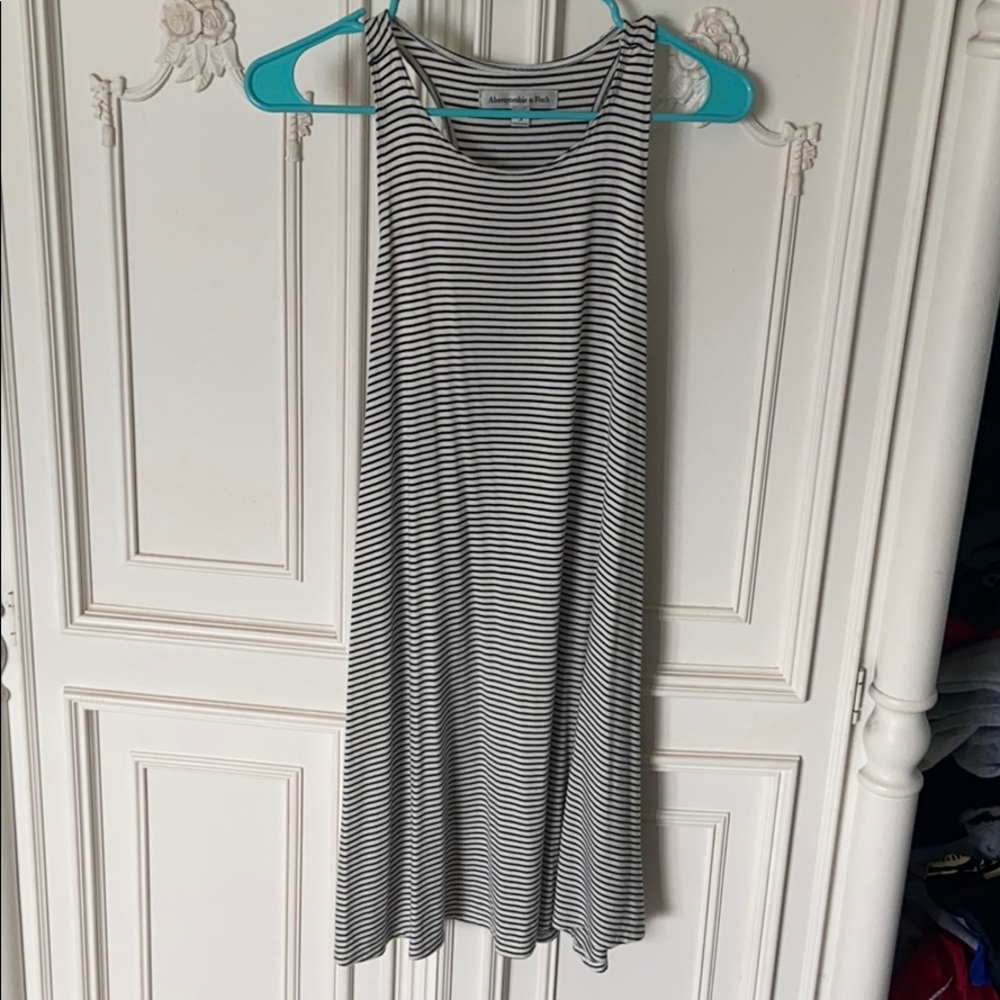 Black and White Striped Dress